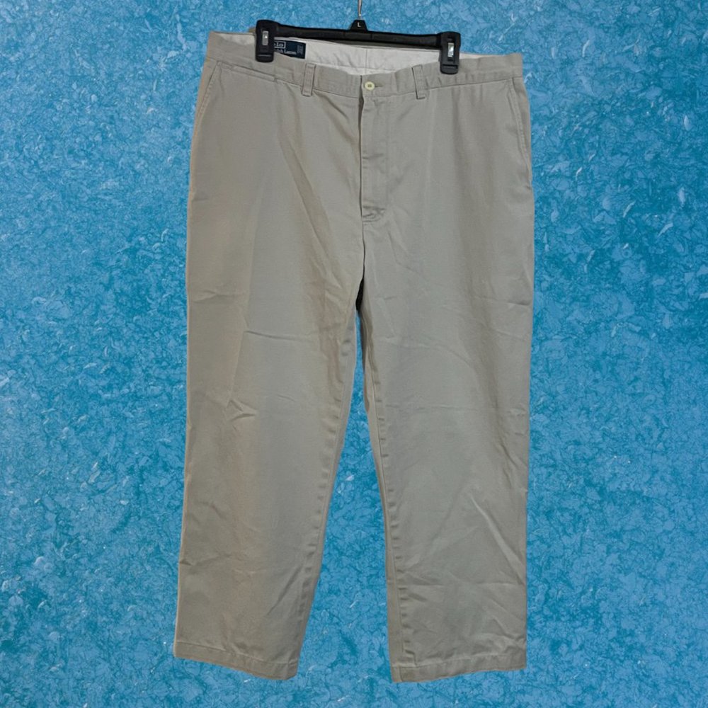 Polo by Ralph Lauren Flat Front Pants, Light Tan, (P063023-1)
